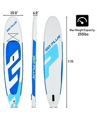 Costway 11' Inflatable Stand up Paddle Board Surfboard Water Sport Surfboard