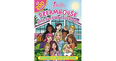 Barbie Dreamhouse Seek-and-Find Adventure: 100% officially Licensed by Mattel, Sticker & Activity Book For Kids Ages 4 to 8 by Mattel