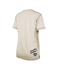 Women's New Era Cream Las Vegas Raiders Split T-shirt