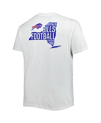 Men's Fanatics White Buffalo Bills Big and Tall Hometown Collection Hot Shot T-shirt
