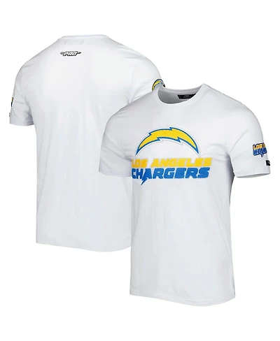 Men's Pro Standard White Los Angeles Chargers Mash Up T-shirt