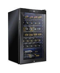 Schmecke Freestanding Wine Refrigerator, 34 Bottle Wine Cooler