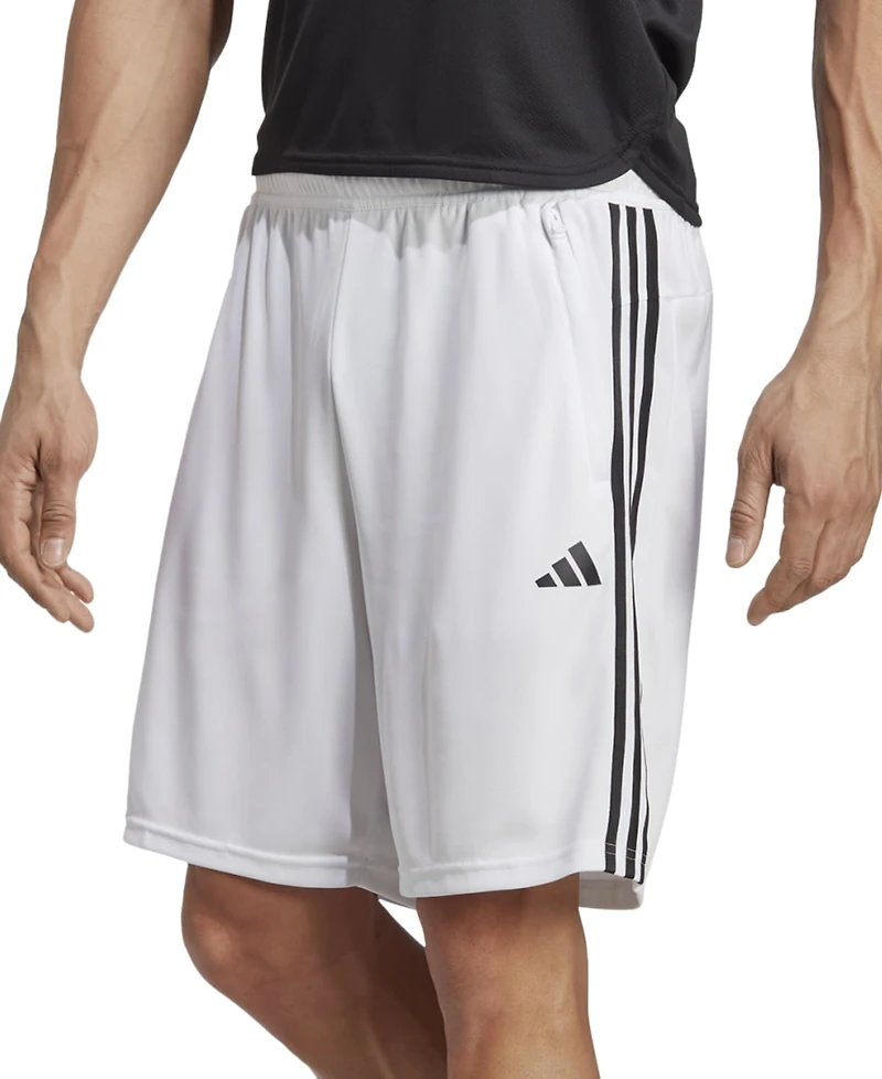 adidas Men's Train Essentials Classic-Fit Aeroready 3-Stripes 10" Training Shorts