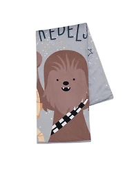 Lambs & Ivy Star Wars Rebels R2D2/C-3PO/Chewbacca Soft Faux Shearling Baby Blanket