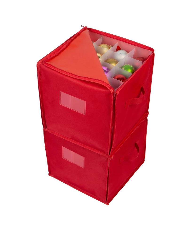 Simplify 64 Count Stackable Christmas Ornament Storage Box