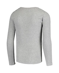Big Boys Gray Los Angeles Chargers Long Sleeve T-shirt and Pants Sleep Set