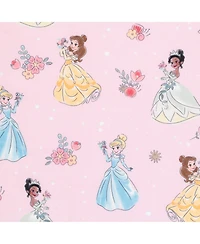 Lambs & Ivy Disney Princesses Pink Fleece Baby Blanket - Belle/Tiana/Cinderella