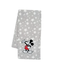 Lambs & Ivy Disney Baby Mickey Mouse Stars Gray Soft Fleece Baby Blanket