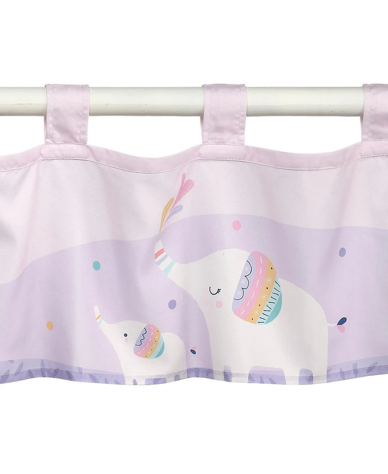 Bedtime Originals Elephant Dreams Nursery/Child Light Pink Window Valance