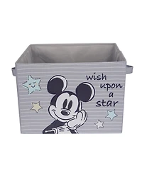 Lambs & Ivy Disney Mickey Mouse Gray Foldable Storage Basket/Container/Bin