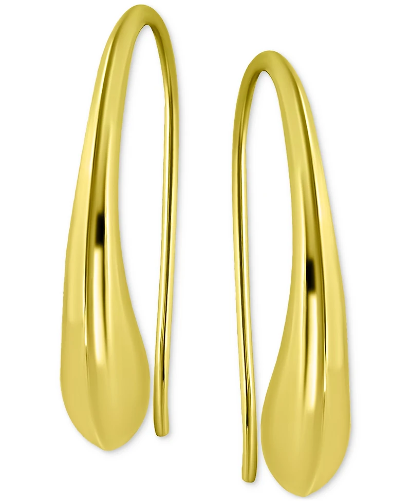 Giani Bernini Polished Teardrop Threader Earrings, Created for Macy's