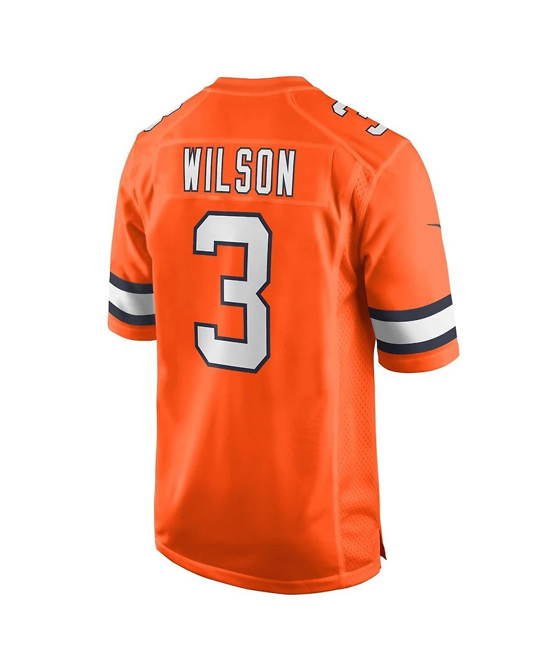 Men's Nike Russell Wilson Orange Denver Broncos Alternate Game Jersey