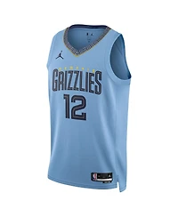 Men's Jordan Ja Morant Light Blue Memphis Grizzlies Statement Edition Swingman Jersey