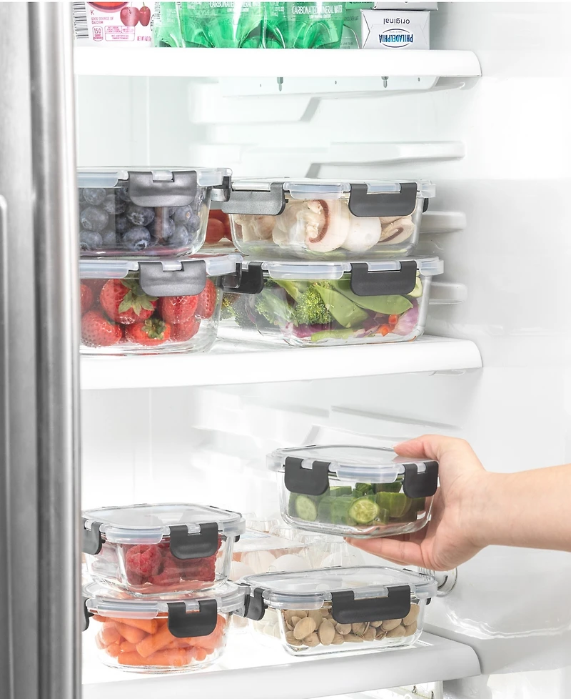 JoyJolt 24-Pc. Glass Storage Containers with Lids