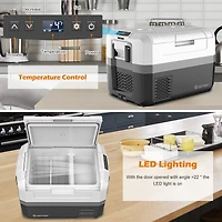 48 Quart Portable Electric Car Cooler Refrigerator Compressor Freezer Camping