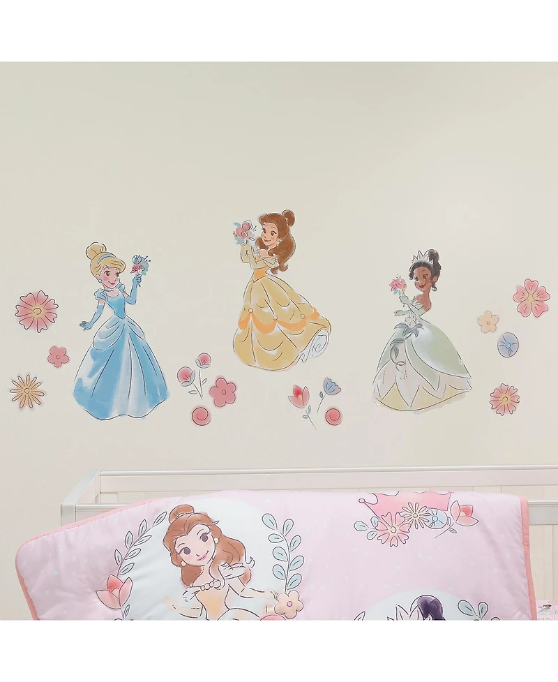 Lambs & Ivy Disney Princesses Wall Decals/Stickers - Belle/Tiana/Cinderella