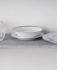 Noritake Regina Platinum Set of 4 Soup Bowls, Service For 4