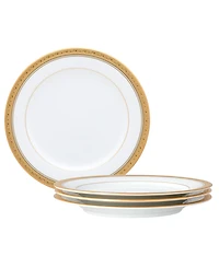 Noritake Crestwood Gold Set of 4 Salad Plates, Service For 4