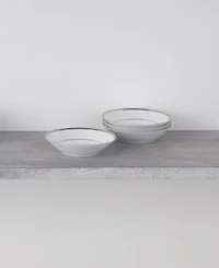 Noritake Regina Platinum Set of 4 Fruit Bowls, Service For 4