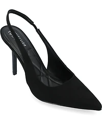 Journee Collection Women's Elenney Pointed Toe Slingback Pumps