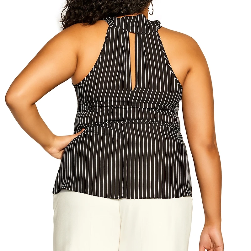 City Chic Women's Mia Stripe Top