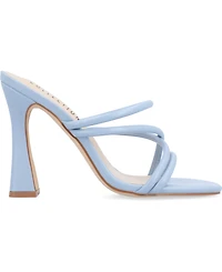 Journee Collection Women's Louisse Crisscross Slip-On Sandals