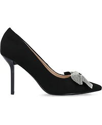 Journee Collection Women's Marcie Rhinestone Bow Pumps