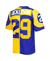 Men's Mitchell & Ness Eric Dickerson Royal, Gold Los Angeles Rams 1984 Split Legacy Replica Jersey