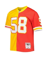 Men's Mitchell & Ness Derrick Thomas Red, Gold Kansas City Chiefs 1994 Split Legacy Replica Jersey