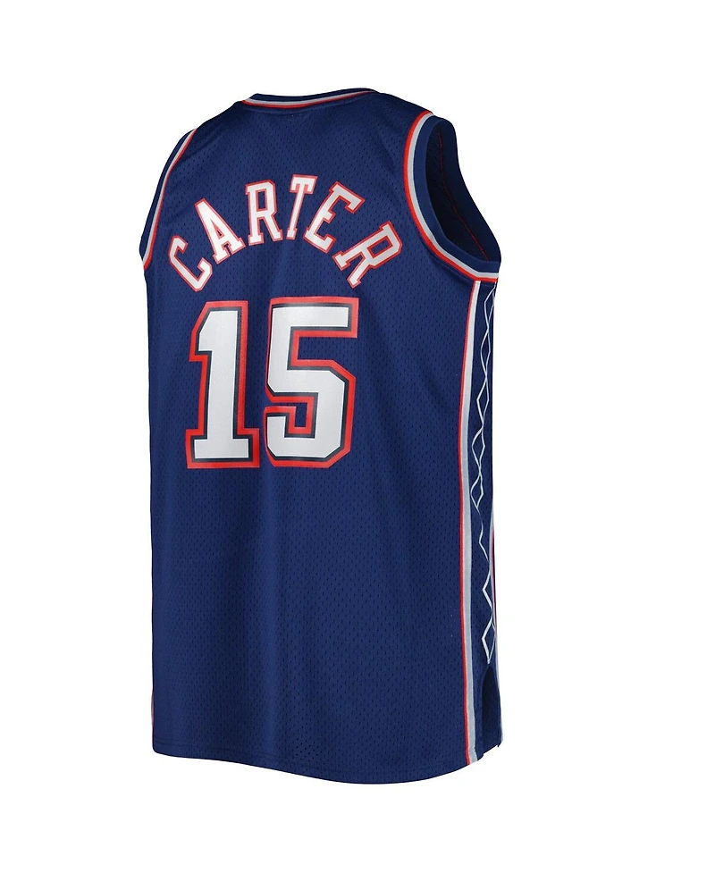 Men's Mitchell & Ness Vince Carter Navy New Jersey Nets Big and Tall Hardwood Classics 2006-07 Swingman