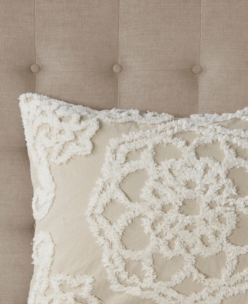 Madison Park Laetitia Medallion Fringe 3-Pc. Quilt Set, Full/Queen