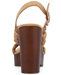 Journee Collection Women's Ayvee Platform Wedge Sandals