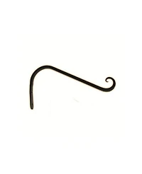 The Hookery Steel Angled Upturned Curved Hanger, Black 12 inches