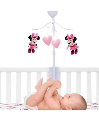 Lambs & Ivy Disney Baby Minnie Mouse Love Pink Musical Baby Crib Mobile Soother