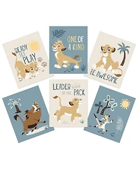 Lambs & Ivy Disney Baby Lion King Unframed Wall Art - Simba/Timon/Pumba
