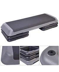 43'' Aerobic Stepper Step Cardio Fitness Exercise Platform