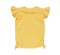 Snapper Rock Big Girls Toddler|Child Marigold Sustainable Flutter Sleeve Rash Top