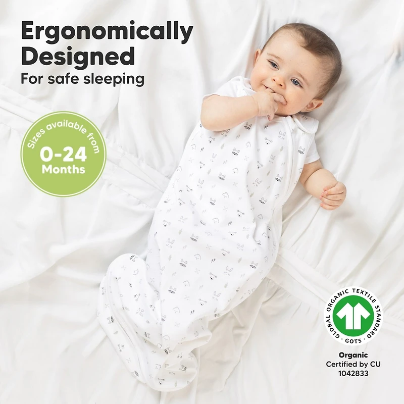 KeaBabies Organic Baby Sleep Sack Wearable Blanket, Sleeping Bag 0-24 Months, Sacks (KeaStory)