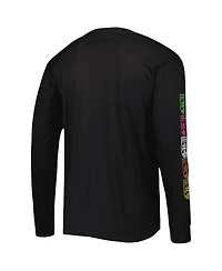 Men's Mitchell & Ness Black Austin Fc Papel Picado Long Sleeve T-shirt