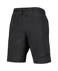 Men's Mitchell & Ness Black Golden State Warriors French Terry Tonal Fleece Shorts