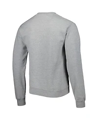 Men's League Collegiate Wear Gray Miami Hurricanes 1965 Arch Essential Fleece Pullover Sweatshirt