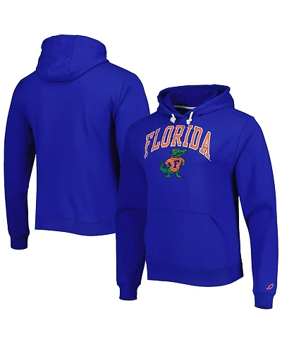 Men's League Collegiate Wear Royal Florida Gators 1965 Arch Essential Fleece Pullover Hoodie