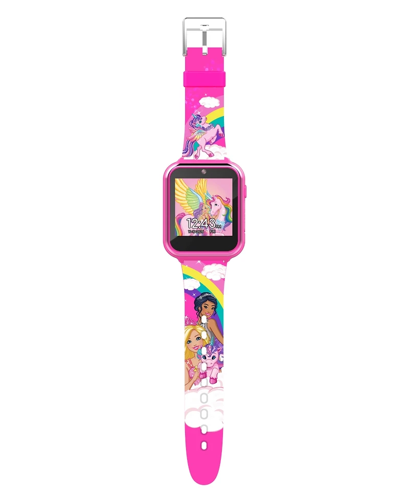 Mattel Children's Barbie Pink Silicone Smart Watch 38mm