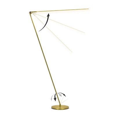 Libra Modern Minimalist Led Floor Lamp with Adjustable Color Temperature (54.5")