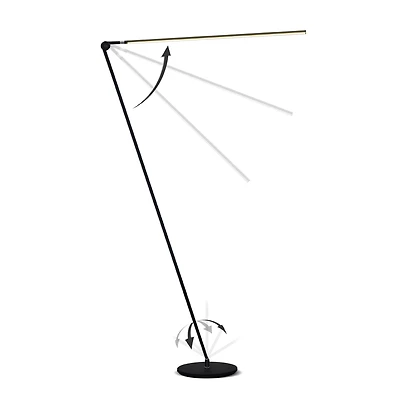 Libra Modern Minimalist Led Floor Lamp with Adjustable Color Temperature (54.5")