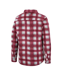 Men's Colosseum Crimson Oklahoma Sooners Ellis Full-Snap Jacket