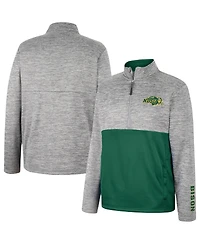Men's Colosseum Gray Ndsu Bison John Half-Zip Jacket