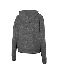 Women's Colosseum Charcoal Oklahoma Sooners Backstage Speckled Pullover Hoodie