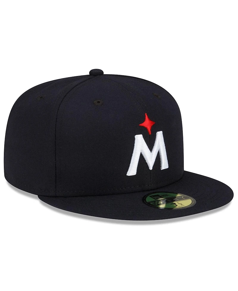 Men's New Era Navy Minnesota Twins 2023 Authentic Collection Road 59FIFTY Fitted Hat