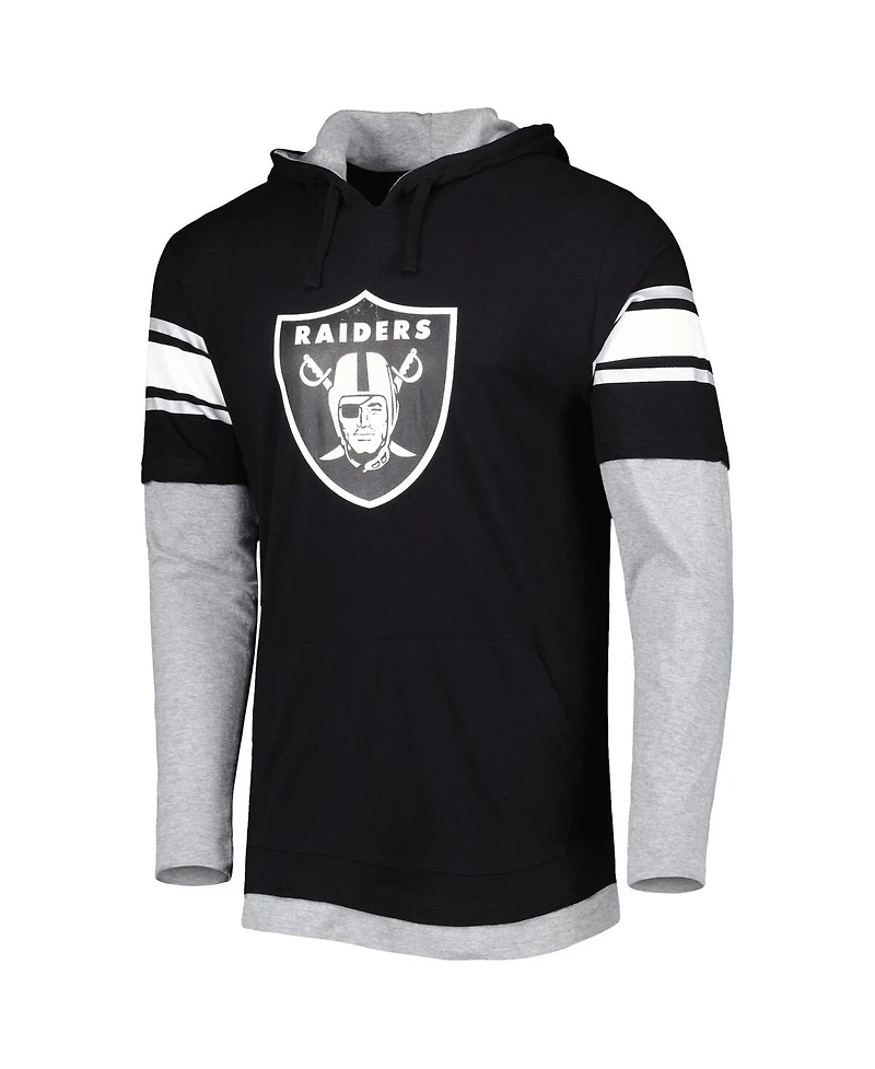 Men's New Era Black Las Vegas Raiders Long Sleeve Hoodie T-shirt